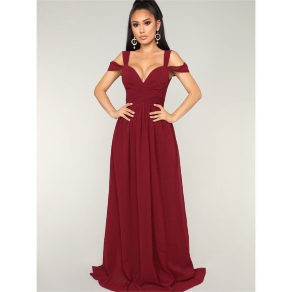Fashion Nova Dresses & Skirts - Fashion Nova Wine Honorable Intentions Dress Size XL NWT